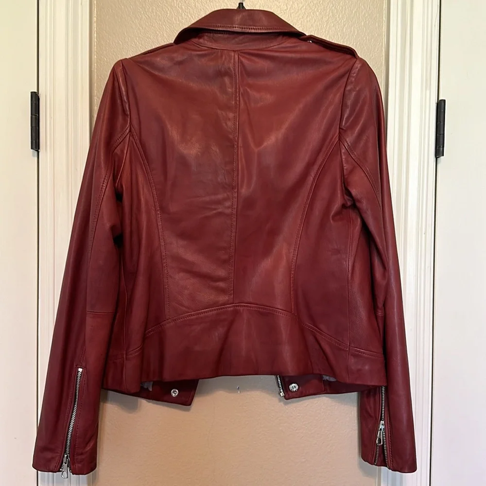 NWT Gianni Bini red leather jacket - Picture 6 of 12